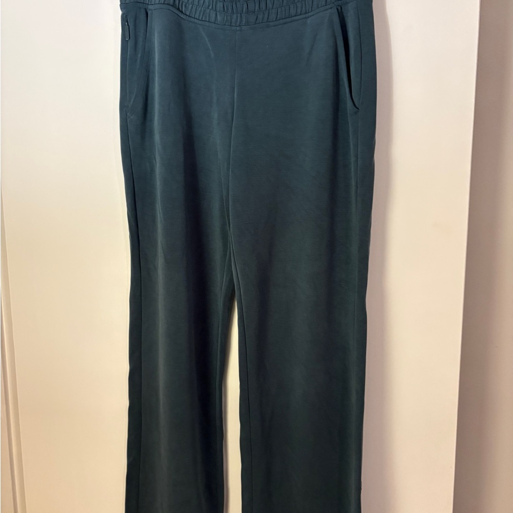 Athleta Teal Wide leg Track Pants